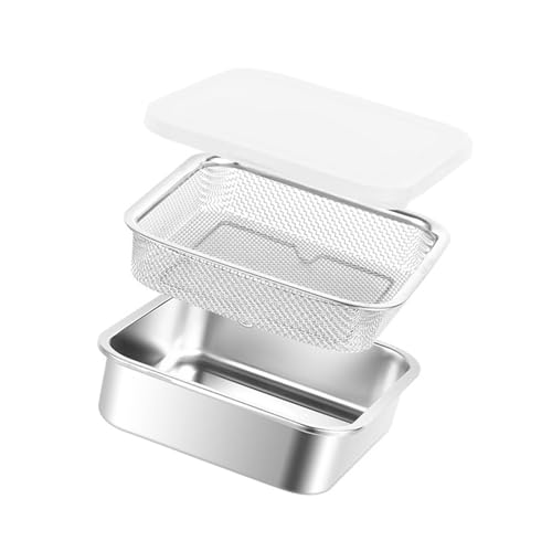 AOOOWER Edelstahl-Frischhaltedose mit luftdichtem Deckel für Frischhaltekonservierung und Küchenorganisation, auslaufsichere Lebensmittelkonservierungsbox von AOOOWER