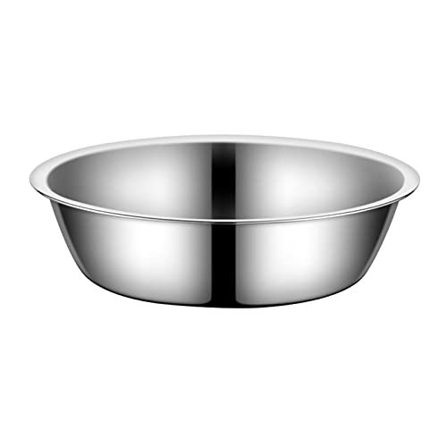 AOOOWER Edelstahl Hundeschalen Mit Großer Kapazität Metallschale Für Haustiere Haustier Robuste Und Langlebige Dicke Glatte Metallfutter Und Wasserschüsse Fütterungschalen Kleine Hunde Katze Großer von AOOOWER