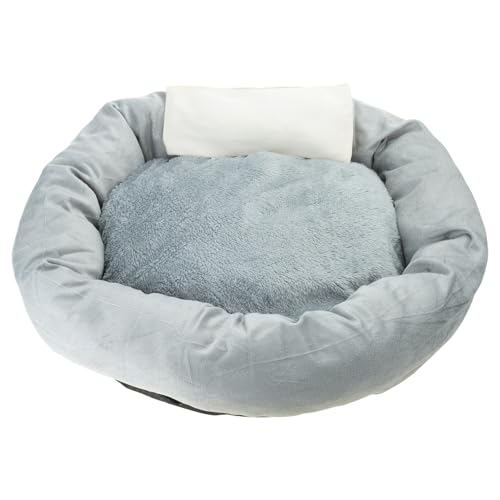 AOOOWER Für Katze Warme Betten Innenkatzen 4 Größen Weiche Eiertorte Form Hund Plüschbett Mit Kissen Haustier Flauschiger Kissen Abnehmbarer Katzenwärmbetten In von AOOOWER