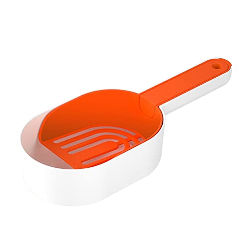 AOOOWER Für Katzenstreu Scoop Plastikstaubpan Pet Poop Schaufel Praktischer Kätzchen Für Alle Typreinigungsmittel Kleine Löcher Langgang Feiner Sifter von AOOOWER