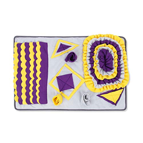 AOOOWER Haustierhund Snuffle Matte Nasengeruch Training Schnüffel Pad Langsam Fütterungsschale Lebensmittelspender Teppich Entlasten Stressspielzeug Haustier Fütterungsmatte Extra Groß von AOOOWER