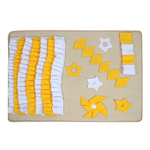 AOOOWER Haustierhund Snuffle Matte Nasengeruch Training Schnüffeln Slow Fütterungsschale Lebensmittelspender Teppich Entlasten Stress Hund Snuffle von AOOOWER