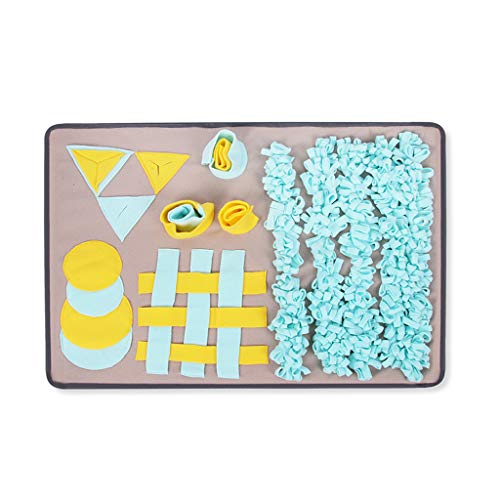 AOOOWER Haustierhund Snuffle Matte Nasengeruch Training Schnüffeln Slow Fütterungsschale Lebensmittelspender Teppich Entlasten Stressspielzeughund Fütterungsmatten Nicht Groß von AOOOWER