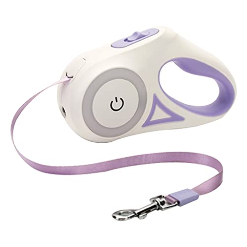 AOOOWER Hunde Leine Einziehbares Wanderkragen Automatisches Langlebnis Seil Mit LED Taschenlampe Für Alle Rassen Hunde Automatisch Für Haustier von AOOOWER