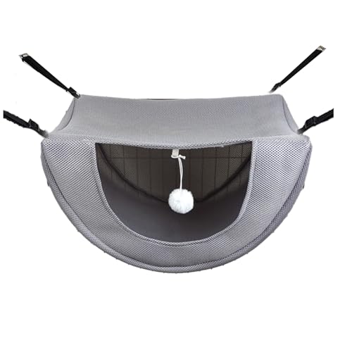 AOOOWER Katze Hanging Hängematte Kleines Kätzchen Mesh Schwung Bett Mit Hängenden Haken Für Haustiere Kätzchen Kleine Haustiere Haus Accessoires Atmungsaktiv Weich von AOOOWER