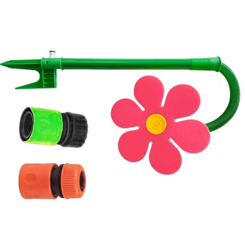 AOOOWER Lustiger automatischer rotierender Sprinkler, tanzender Blumenkopf für effiziente Gartenbewässerung und Rasenflächen von AOOOWER