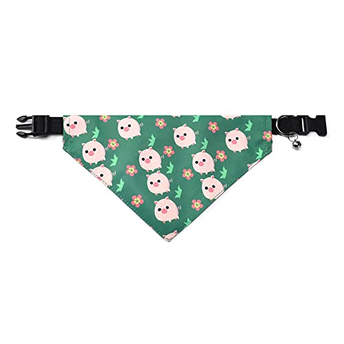 AOOOWER Mehrfarbige Katzen Dreieck Scarf Kaninchen Bandana Haustier Accessoires Welpen Kätzchenkragen Cartoon Druckverstellbares Bib Speichel Handtuch von AOOOWER