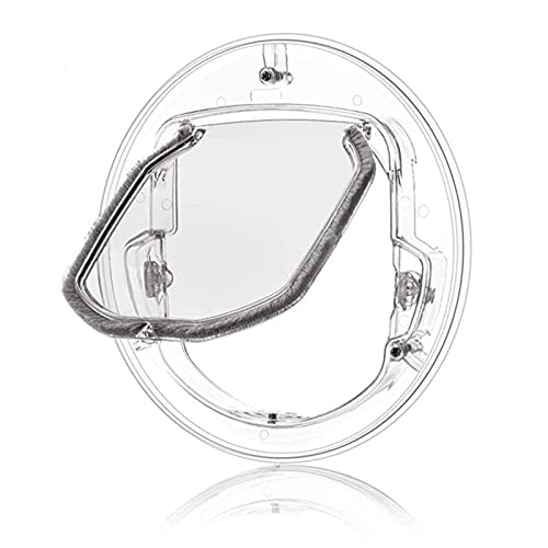 AOOOWER Runde SHPE Für Katzentor Transparente Katora Glas 4 Verriegelungsmethoden Welpenloch Pet Entrance Für Tür von AOOOWER