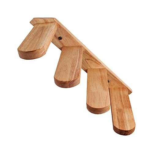 AOOOWER Schwimmende Wandregal Holzkletterleiter 4-State 2 36 Zoll Breit Fester Gummiholz Hangregale 15 7 X 8 6 Zoll Katze Kletterregalmauer Montiert von AOOOWER