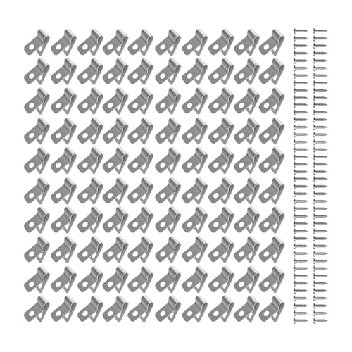 AOOOWER Set mit 100 robusten Edelstahl-Drahtzaun-Clips für Bastler und Gärtner, die eine Befestigung benötigen von AOOOWER