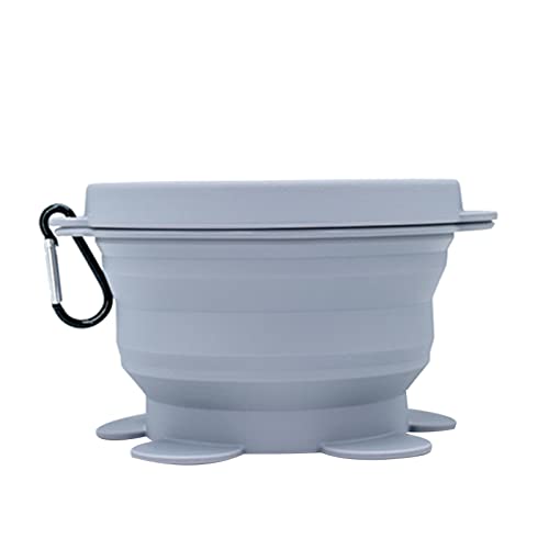 AOOOWER Zusammenklappbares Haustier Mit Großer Kapazität Teil FALTING Silicone Schüssel Außenreisen Tragbare Welpen Lebensmittelbehälter Feeder Tisch Für Reiseklappschalen Tragbar Faltbar von AOOOWER