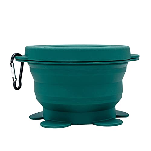 AOOOWER Zusammenklappbares Haustier Mit Großer Kapazität Teil FALTING Silicone Schüssel Außenreisen Tragbare Welpen Lebensmittelbehälter Feeder Tisch Für Reiseklappschalen Tragbar Faltbar von AOOOWER