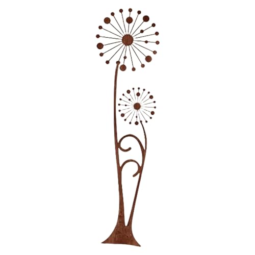 Antik Eisen Pusteblume Erdspieß Rustikaler Garten Hof Eisen Kunst Dekoration Pfahl für Rasen Topfpflanzen Display Verwendung von AOOOWER
