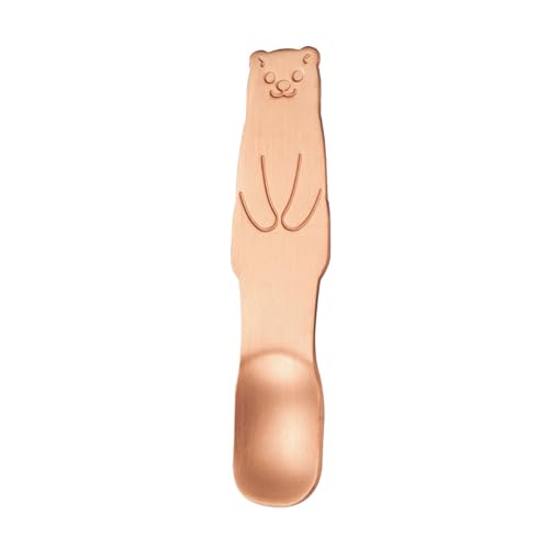 Bärenform 304 Edelstahl-Löffel, kleine Küchenutensilien, Kaffeelöffel, geeignet zum Rühren und Servieren von AOOOWER