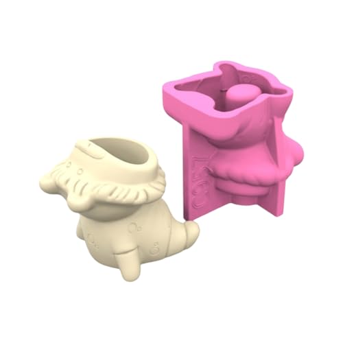 Epoxidharz Silikonform Sukkulente Vasen Formen Cartoon Tierform Blumentöpfe Form für handherstellung Vase Stifthalter von AOOOWER