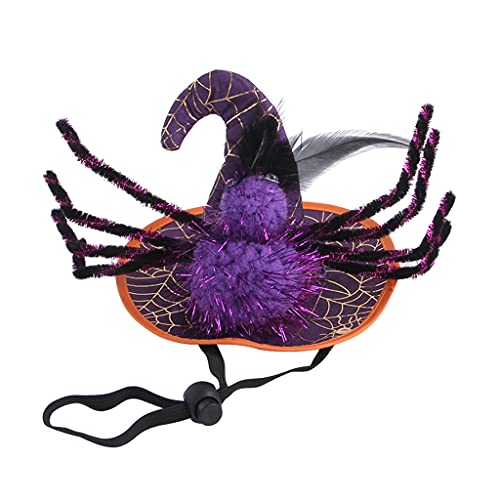 Halloween Thanksgiving Für Katzen Hat Hat Party Kostüm Cosplay Für Katzen/Hunde Spinnenmuster Mit Einstellbarer Bandkatze Kostümhut Halloween Thanksgiving Für Katzen Hat Hat Party Kostüm Cosplay Für Katzen/Hunde Spinnenmuster Mit Einstellbarer Bandkatze Kostümhut von AOOOWER