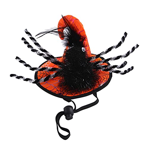 Halloween Thanksgiving Für Katzen Hat Hat Party Kostüm Cosplay Für Katzen/Hunde Spinnenmuster Mit Einstellbarer Bandkatze Kostümhut Halloween Thanksgiving Für Katzen Hat Hat Party Kostüm Cosplay Für Katzen/Hunde Spinnenmuster Mit Einstellbarer Bandkatze Kostümhut von AOOOWER
