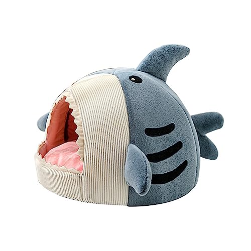 Katzen Bett Für Innen Innenraum Hund Warmes Haus Süßhai Form Welpe Zelt Kätzchen Höhle Abnehmbare Kissen Für Warme Höhlenzelthaus Kleine Waschbare Selbstwärmende Betten Katzen Bett Für Innen Innenraum Hund Warmes Haus Süßhai Form Welpe Zelt Kätzchen Höhle Abnehmbare Kissen Für Warme Höhlenzelthaus Kleine Waschbare Selbstwärmende Betten von AOOOWER