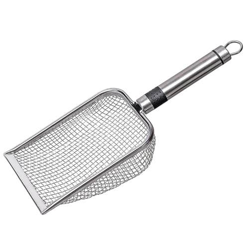 Katzenstrauder Schaufel Langlebiger Pet Poop Schaufel Großer Kätzchen Pooper Hollow Metall Scooper Für Die Meisten Typ Reinigungswerkzeuge Katzenreinigungsbox von AOOOWER
