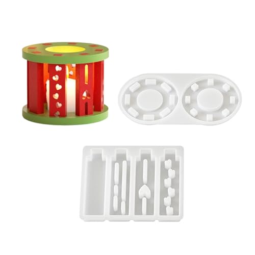 Silikon-Teelichthalter mit Weihnachtsmotiven, Silikon-Kerzenständer-Formen für Epoxidharz-Ständer, Teelichthalter Silikon-Teelichthalter mit Weihnachtsmotiven, Silikon-Kerzenständer-Formen für Epoxidharz-Ständer, Teelichthalter von AOOOWER