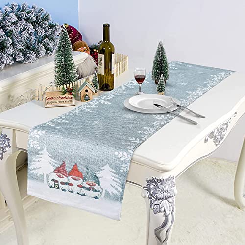AOOPOO Tischläufer Weihnachten Weihnachten Weihnachten für Weihnachten Hotel Dekoration, 33 x 183 cm (Silber) von AOOPOO