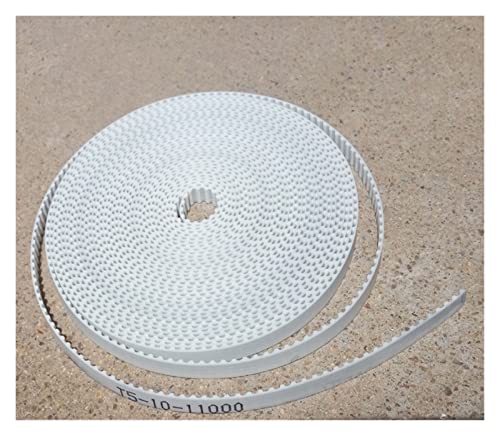 AOOSIR Zahnriemen Antriebsriemen Zahnriemen Weißer PU-T5-Zahnübertragungsförderer-Zahnriemen Mit Offenem Ende Und Stahlschnur-Polyurethan Übertragungsriemen (Farbe : 16mm, Größe : 5Meter) von AOOSIR