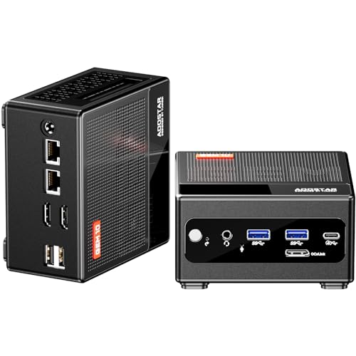 AOOSTAR GEM10 7840HS Mini PC, Schwarz AMD R7 7840HS(8C/16T, bis zu 5,1 GHz) Gaming-Mini-PC mit 16GB LPDDR5 RAM 512GB SSD M.2 2280 PEIC4.0, 1x OCULINK/ USB4 x HDMI2.1/ BT5.2, WiFi6, 2X 2,5G RJ45 LAN AOOSTAR GEM10 7840HS Mini PC, Schwarz AMD R7 7840HS(8C/16T, bis zu 5,1 GHz) Gaming-Mini-PC mit 16GB LPDDR5 RAM 512GB SSD M.2 2280 PEIC4.0, 1x OCULINK/ USB4 x HDMI2.1/ BT5.2, WiFi6, 2X 2,5G RJ45 LAN von AOOSTAR