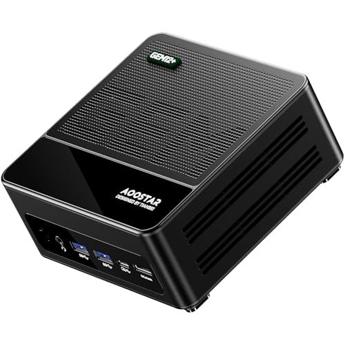 AOOSTAR GEM12+ 8845HS Mini PC, Schwarz AMD Ryzen 7 PRO 8845HS(8C/16T, bis zu 5.1Ghz) 32GB DDR5 RAM 1T PCIE4.0 SSD Gaming Mini PC, OCULINK/4K 4-Display HDMI2.1, DP 1.4, 2*USB4/WiFi 6/2 * 2,5G RJ45 AOOSTAR GEM12+ 8845HS Mini PC, Schwarz AMD Ryzen 7 PRO 8845HS(8C/16T, bis zu 5.1Ghz) 32GB DDR5 RAM 1T PCIE4.0 SSD Gaming Mini PC, OCULINK/4K 4-Display HDMI2.1, DP 1.4, 2*USB4/WiFi 6/2 * 2,5G RJ45 von AOOSTAR