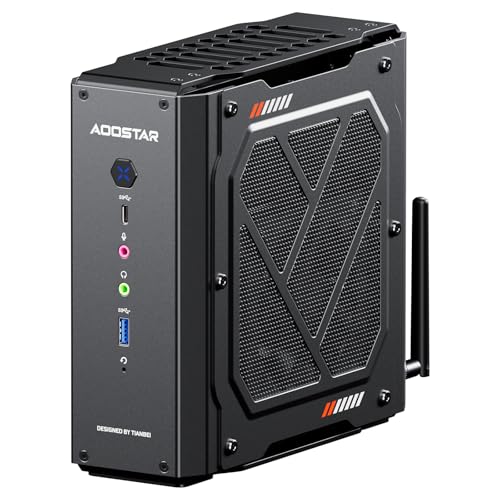 AOOSTAR GODZ Mini Gaming PC Ryzen 7 7435HS + Radeon RX 6600LE Grafik, Kein RAM Keine SSD, Mini PC Desktop Computer mit 4K HDMI/DP/Dual 2.5G LAN/ BT5.2/WiFi 6 für Gamer, Büro & Home Office von AOOSTAR