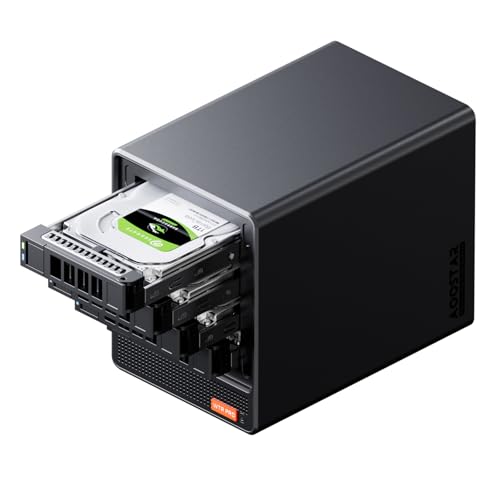 AOOSTAR WTR PRO AMD Ryzen 7 5825U 4-Bay NAS-Mini-PC, 32G RAM 1T SSD, 2* M.2 NVMe-Steckplätze, 2,5/3,5 SATA x 4-Speicher (bis zu 4 x 22 TB), Mini Desktop Computer 4K HDMI/Type-C/DP/USB3.2/WiFi 6/BT5.2 von AOOSTAR