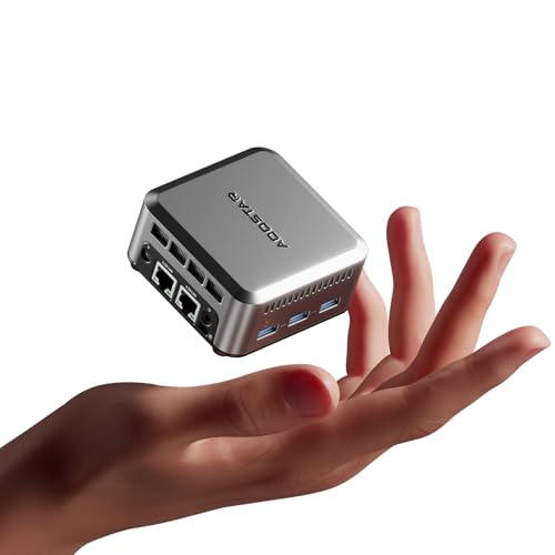AOOSTAR Mini-PC Desktop-Computer N1 PRO Twin Lake N150 Mini-PC (bis zu 3,6 GHz), 12 GB LPDDR5 (4800 MHz) RAM 512 G SSD Mini-Computer Desktop 4K 3-Display/HDMI/2 * 2,5 GLAN für Zuhause/Büro AOOSTAR Mini-PC Desktop-Computer N1 PRO Twin Lake N150 Mini-PC (bis zu 3,6 GHz), 12 GB LPDDR5 (4800 MHz) RAM 512 G SSD Mini-Computer Desktop 4K 3-Display/HDMI/2 * 2,5 GLAN für Zuhause/Büro von AOOSTAR