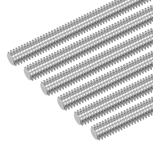 AOOSU Gewindestange M6 x 200mm, 6 Stück Vollgewindestange 304 Edelstahl Gewindestab Rechtsgewinde, Gewindestangen für Möbel- und Maschinenmontage AOOSU Gewindestange M6 x 200mm, 6 Stück Vollgewindestange 304 Edelstahl Gewindestab Rechtsgewinde, Gewindestangen für Möbel- und Maschinenmontage von AOOSU