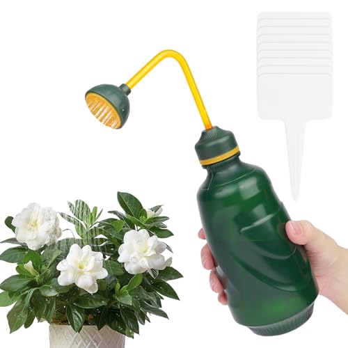 AOOSU Gießkanne Kleine Giesskanne für Keimlinge, Klein Gießbrause Ballbrause 450ml, Softsprüher Schonende mit 10 Gartenetiketten, Gießball Brause für Sämlinge und Empfindliche Pflanzen von AOOSU
