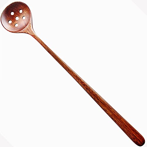 Lange Schlitzlöffel aus Holz, Marmeladenlöffel, Olivenlöffel, koreanischer Stil, 27,7 cm langer Griff, runde Löffel mit Schlitzen für Suppe, Kochen sieblöffel, Mixen, Rühren Abseihlöffel Lange Schlitzlöffel aus Holz, Marmeladenlöffel, Olivenlöffel, koreanischer Stil, 27,7 cm langer Griff, runde Löffel mit Schlitzen für Suppe, Kochen sieblöffel, Mixen, Rühren Abseihlöffel von AOOSY