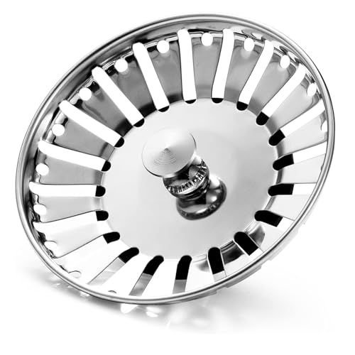 AOOTUERL Universal Abflussstopfen 84mm - Siebkörbchen Abflussstopfen Edelstahl - Waschbecken sieb und Siebkörbchen spüle, für Sieb Stöpsel Abfluss Küche Spüle Abflussstopfen Küchenspüle AOOTUERL Universal Abflussstopfen 84mm - Siebkörbchen Abflussstopfen Edelstahl - Waschbecken sieb und Siebkörbchen spüle, für Sieb Stöpsel Abfluss Küche Spüle Abflussstopfen Küchenspüle von AOOTUERL