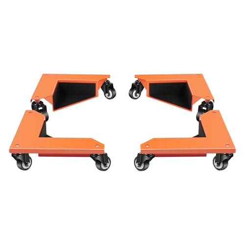 AOOUNGM 4 Stück Möbelrollen Schwerlast, Möbel Transportroller Set,Möbelrollen Groß Transportroller,Mover Schreibtischschrank Ecke Dolly Roller,Möbelrollen Maximale Tragfähigkeit 650kg,Transportrollen von AOOUNGM