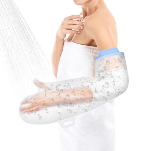 AOOWU Wasserdichter Gipsverband für Erwachsene, Wiederverwendbar Wasserdichter Gipsschutz Hand, Gips Hand Erwachsene Verbandschutz Wasserdicht Duschhülle für Dusche&Bad von AOOWU