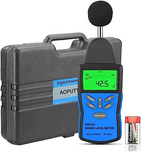 Dezibel Messgeraet,Digital Schallpegelmessgerät,Mess 30dBA~130dBA Tragbar LCD Anzeige Sound Level Meter A/C Gewichtet für Heimwerkstätten, MAX/DataHold Dezibel Messgeraet,Digital Schallpegelmessgerät,Mess 30dBA~130dBA Tragbar LCD Anzeige Sound Level Meter A/C Gewichtet für Heimwerkstätten, MAX/DataHold von AOPUTTRIVER