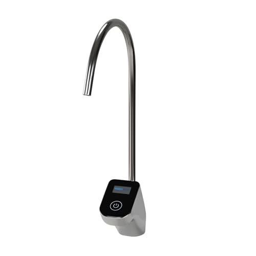 AORA® Ein-Weg-Wasserhahn Edelstahl massiv SOFIA kompatibel mit AMWAY eSPRING Wasserfilter und andere Filtersysteme | Einweg Wasserhahn Drucklos | Wasserhahn für Osmoseanlage | (APOLLO TOUCH - Chrom) von AORA