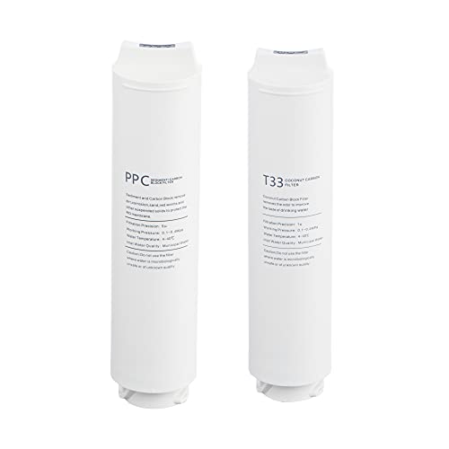 AORA | Ersatzfilter-Set für AORA® GT500 Umkehrosmoseanlage Direct Flow - PPC Sediment-Carbon Filter, T33 Sediment-Carbon Filter, Membrane (Filterset ohne Membrane) von AORA