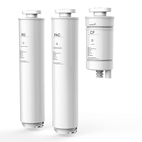 AORA | Ersatzfilter-Set für Mobile Umkehrosmoseanlage AORA ohne Festwasseranschluss Quick Change - Wasserfilter | FRESH OSMOSIS WATER | Lieferumfang: CF Ersatzfilter + PAC Ersatzfilter + Membrane von Aora
