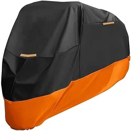 Motorrad Abdeckungen für BMW F 850 GS F850G ADV F750GS F850 GS F 750 GS, Motorräder Abdeckplane Beständiges Staubschutz UV-Beständiges Zubehör,A/Black-Orange-XXL von AOROM