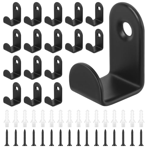 AOROPS Garderobenhaken Schwarz, 30 Stück Kleiderhaken Wandhaken mit Schrauben, Metall Garderoben Haken Kleiderhaken Wandhaken für Küche Badezimmer Wohnzimmer Garderobe AOROPS Garderobenhaken Schwarz, 30 Stück Kleiderhaken Wandhaken mit Schrauben, Metall Garderoben Haken Kleiderhaken Wandhaken für Küche Badezimmer Wohnzimmer Garderobe von AOROPS