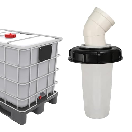 IBC Deckelfilter, 163mm IBC Deckelfilter Nylon Regenwasserfilter Auswaschbar mit Deckel, IBC Tank Zubehör IBC Deckel Mit Filter für IBC Regenwassertank DN 150 von AOROPS