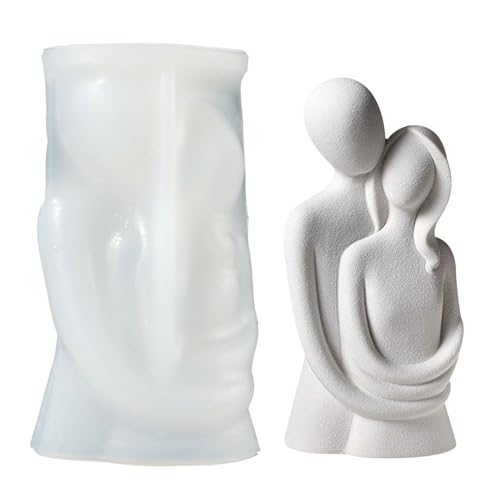 Kerzenform Silikonform, 3D Körper Kerzenform Kerzenformen Zum Gießen, Paar Umarmen Kerzenformen Kerzen Formen Silikon Für Seife Kerzen Machen Handwerk Ornamente von AOROPS