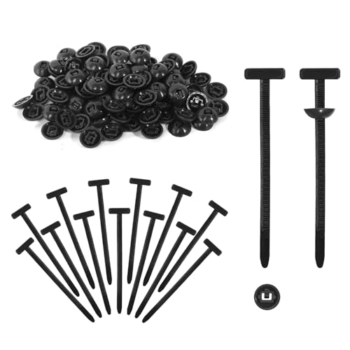 Nylon Universal Kabelbinder Clip, 100 Stück Selbstverriegelnde Kunststoff Kabelbinder Halter, Selbstklebend Reißverschluss Kabelbinder Universal Push Mount Kabelbinder für Auto Reparatur Nylon Universal Kabelbinder Clip, 100 Stück Selbstverriegelnde Kunststoff Kabelbinder Halter, Selbstklebend Reißverschluss Kabelbinder Universal Push Mount Kabelbinder für Auto Reparatur von AOROPS