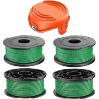 Fadenspule für Akku-Freischneider Black and Decker GL7033 GL8033 GL9035 A6486, 2,0 mm, 6,1 m, Ersatz-Fadenspule für Rasentrimmer für Black and Decker von AORSHER