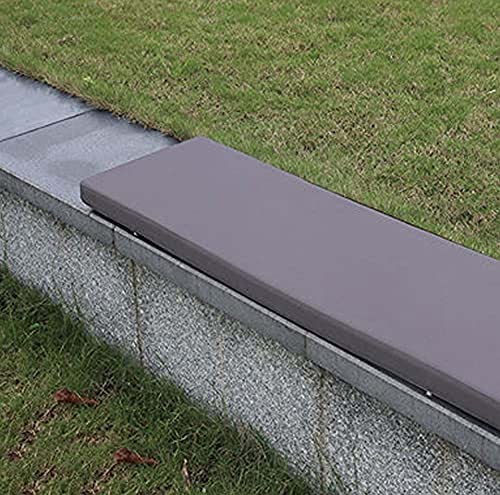 Wasserdichtes Bankkissen für Garten, Terrasse, bequeme Schaukel, 2- und 3-Sitzer, gepolstert, strapazierfähig und UV-Schutz (260 x 40 cm, dunkelgrau) von AORUI