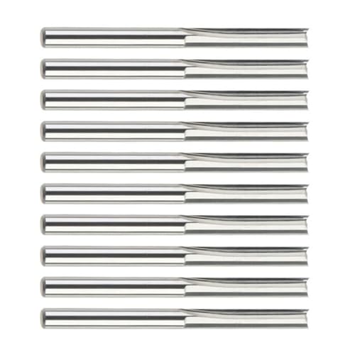 10pcs 3 175 Mm Schaftschlitzschlitzmühlenschneider Hochgeschwindigkeit Stahl End Mill Router Bit Gravur Bit Holzbearbeitungswerkzeug Mahlen Cutter Für Holz von AOSAIXIS