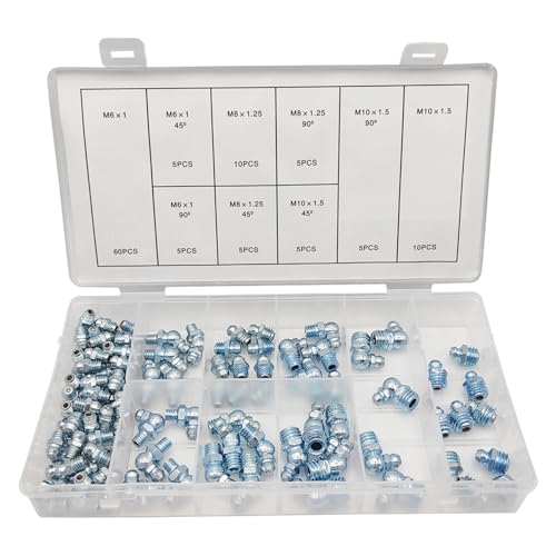 110pcs Fettarmaturen Metrische Sortiments Kits Standard Zerks Zerks Gerade Und Abgewinkelte Metrikfett 110pcs Fettarmaturen Metrische Sortiments Kits Standard Zerks Zerks Gerade Und Abgewinkelte Metrikfett von AOSAIXIS